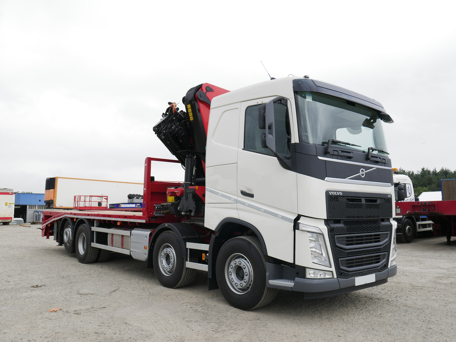 Tonne Volvo Fh Cheesewedge With Palfinger Crane Truck For Sale