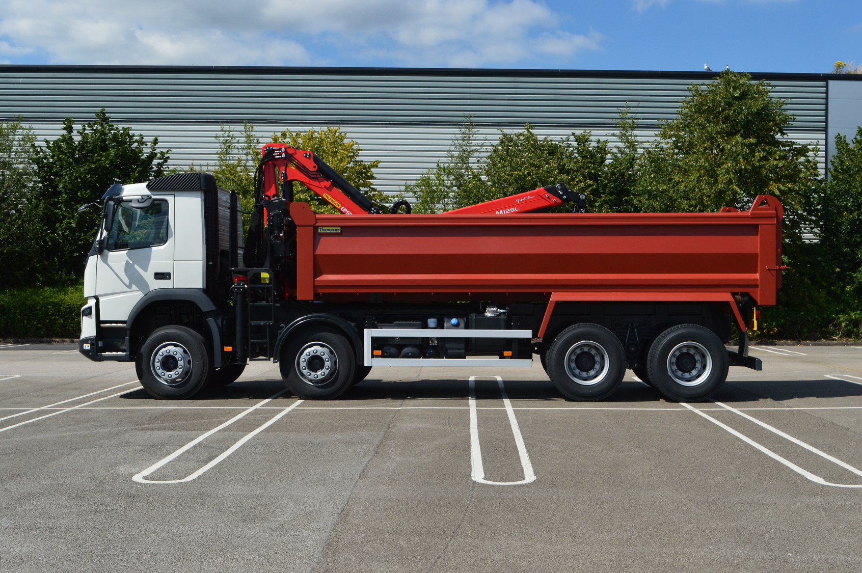 Tonne Volvo Fmx Tipper Grab With Palfinger Epsilon Crane Truck