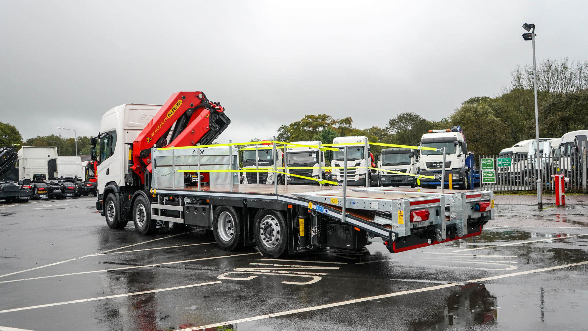 32 Tonne Scania G450 XT Cheesewedge With Palfinger Crane Truck For Sale ...