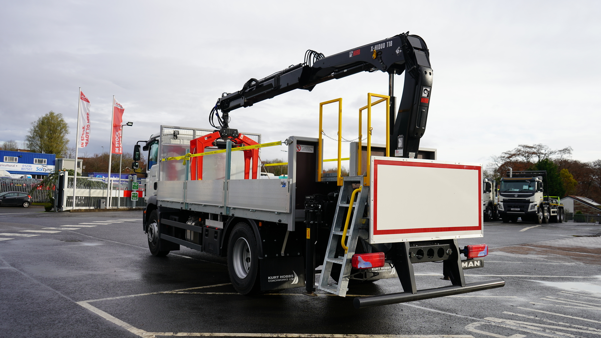 Tonne Man Tgm Brick Grabs With Hiab Crane Truck For Sale