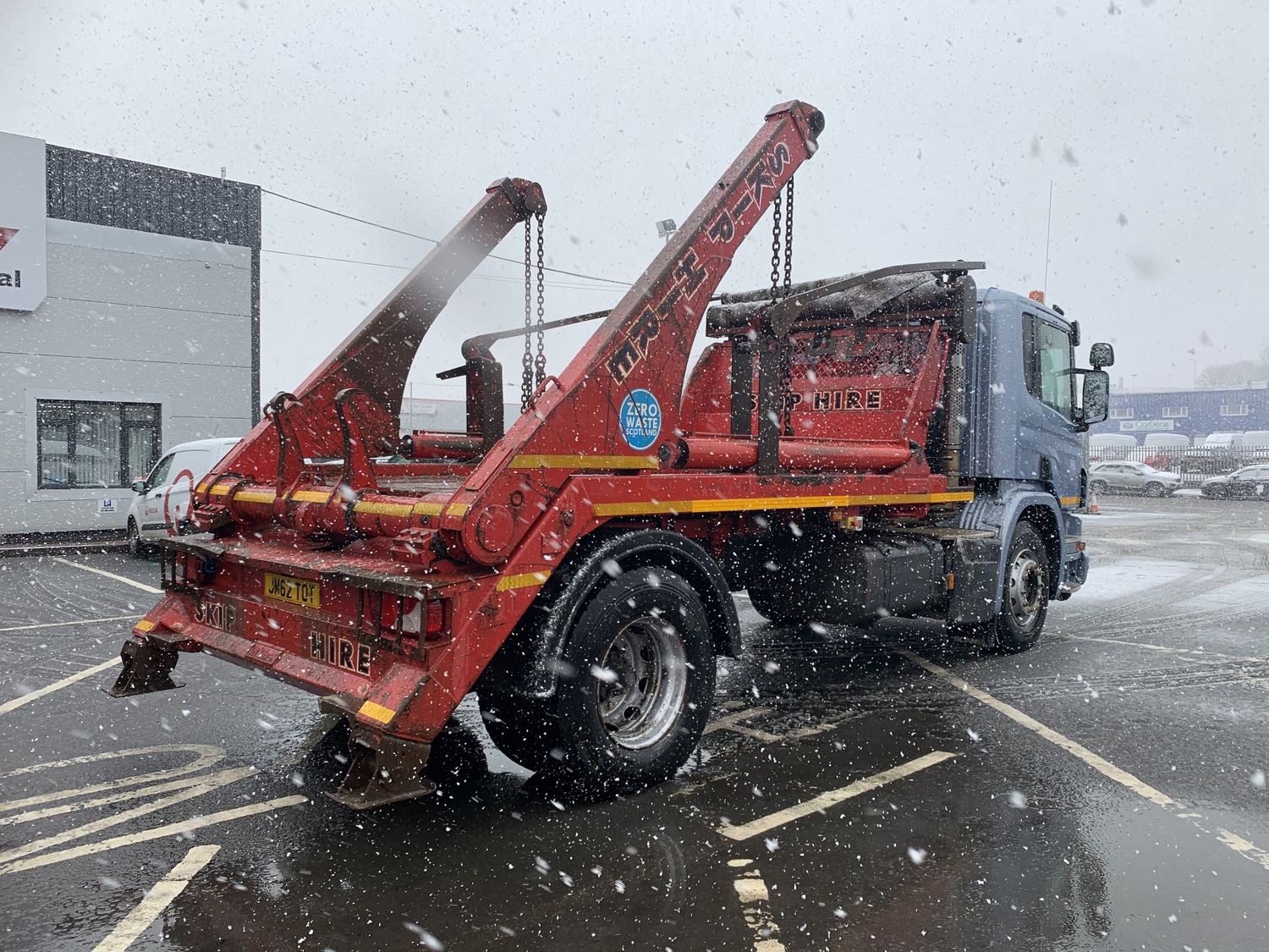 18 Tonne Scania P230 Skip Loader Truck For Sale SK62HJG MV Commercial