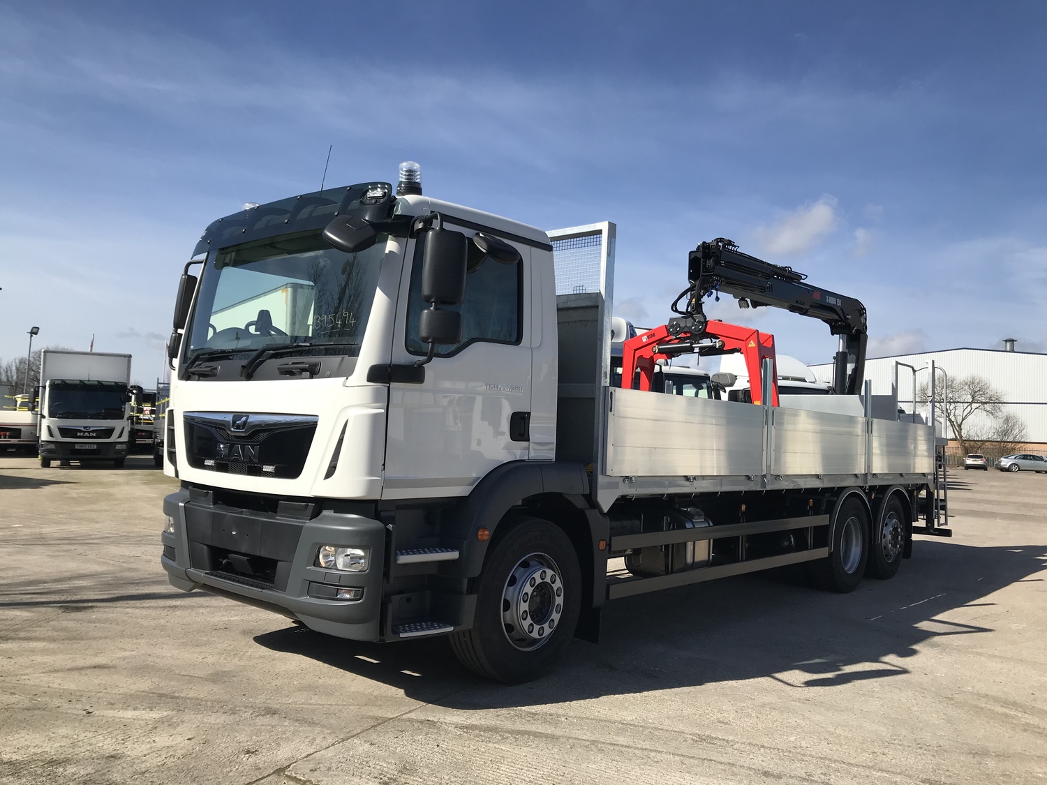 Tonne Man Tgm Brick Grabs With Hiab Crane Truck For Sale Sn Ykp Mv Commercial