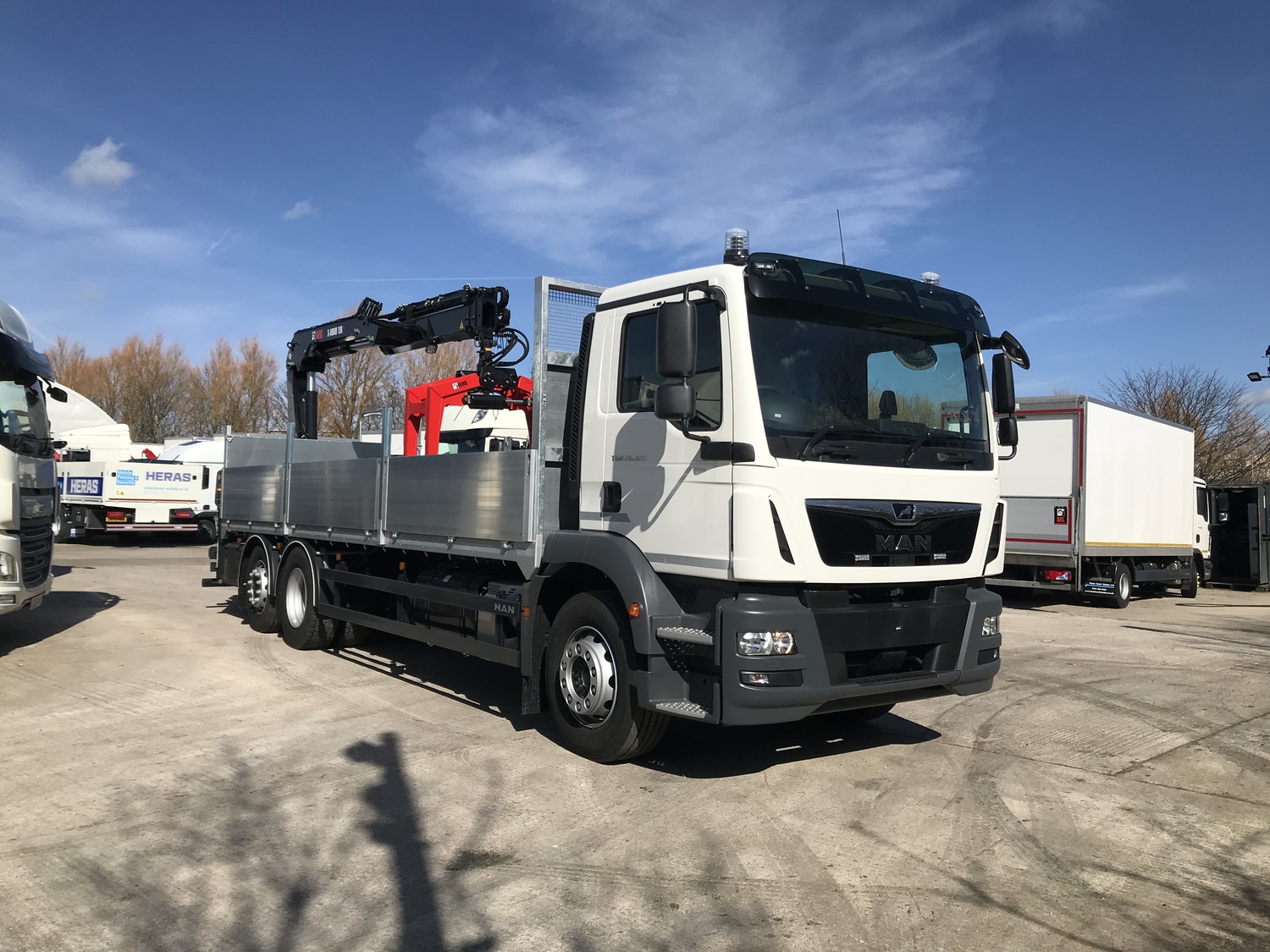 Tonne Man Tgm Brick Grabs With Hiab Crane Truck For Sale Sn Ykp Mv Commercial