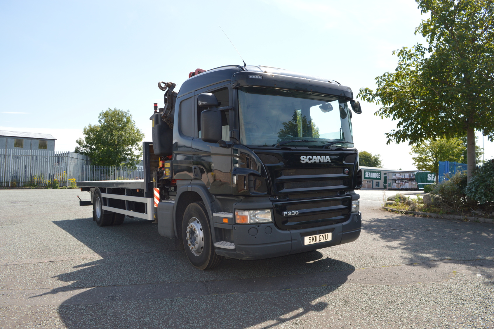 18 Tonne Scania P230 Flatbed With Fassi Crane Truck For Sale Sk11gyu