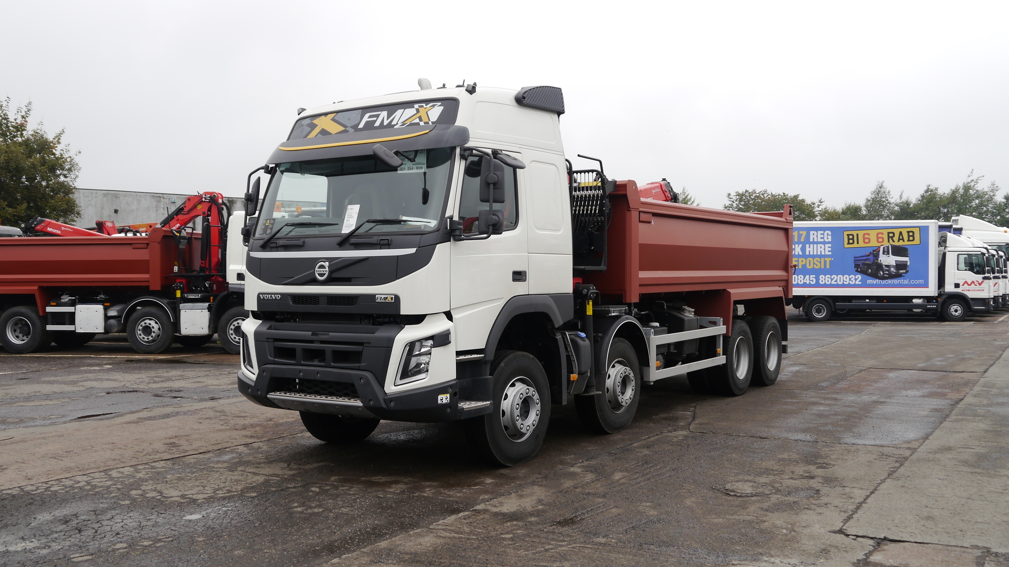 Tonne Volvo Fmx Tipper Grab With Palfinger Epsilon Crane Truck For Sale Mvb Mv